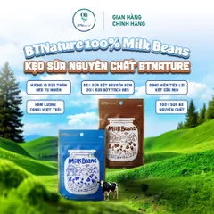 Kẹo Sữa Nguyên Chất BTNature 100% - Bổ Sung Canxi Vượt Trội, Dinh Dưỡng Tiện Lợi cho Người Lớn và Trẻ Em